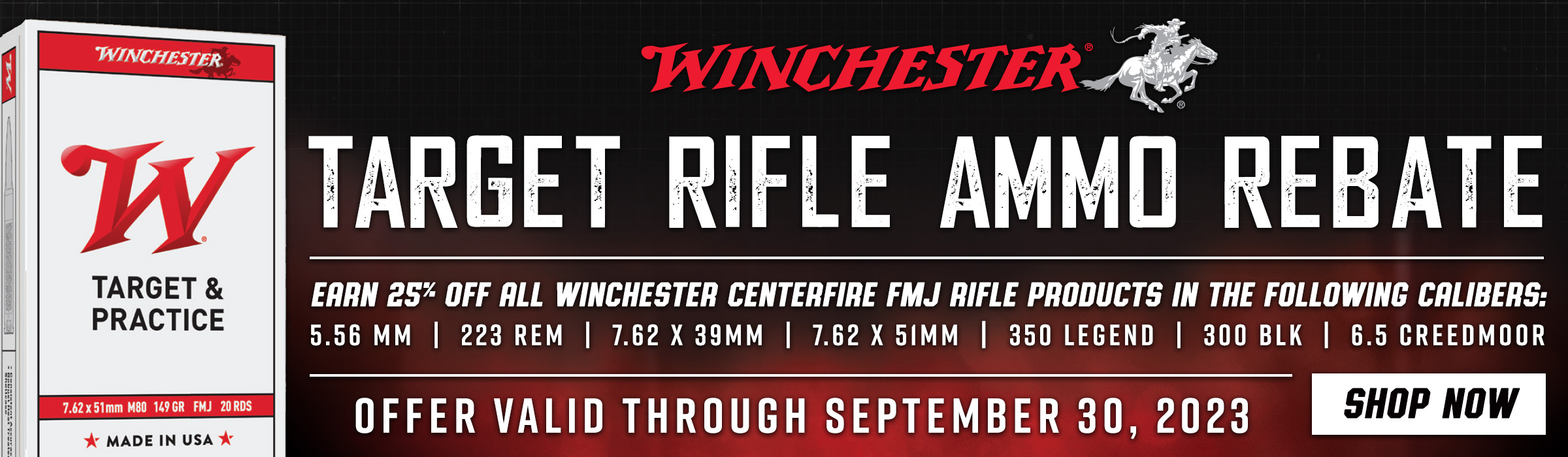 Winchester Target Rifle Ammo Rebate